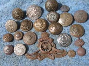 Cleaning Metal Detecting Buttons